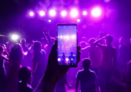 India Shazam chart week - DJ night crowd at an Indian wedding celebrating with music and lights