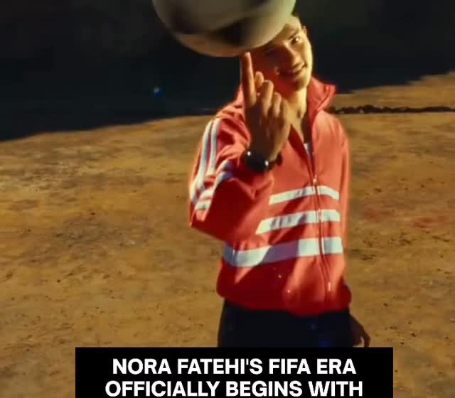 Nora Fatehi poses for the official FIFA World Cup 2026 song Siir Siir featuring Sanjoy and Vegedream