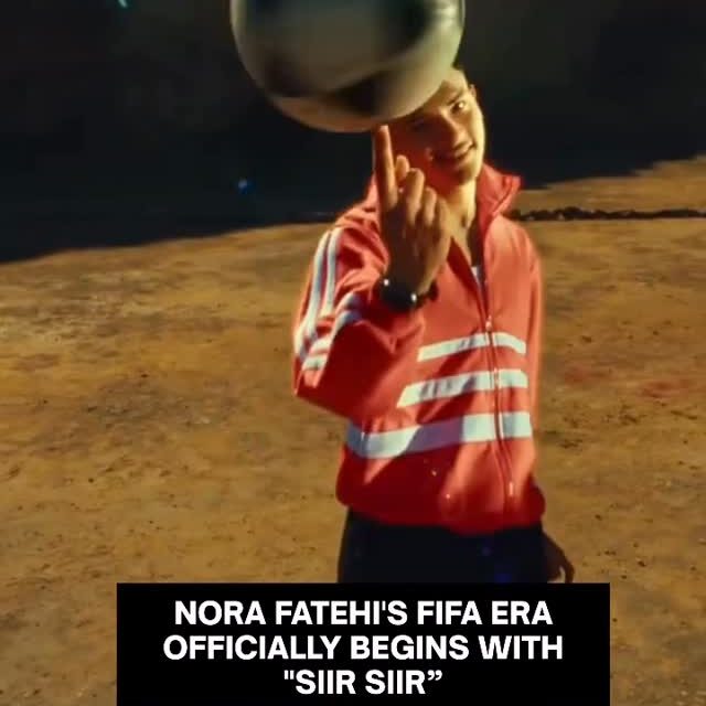 Nora Fatehi poses for the official FIFA World Cup 2026 song Siir Siir featuring Sanjoy and Vegedream